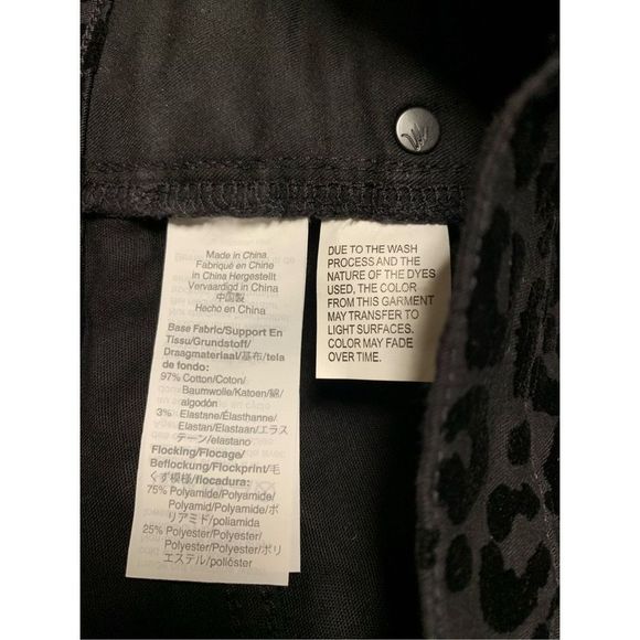 Madewell, 9” Mid-Rise Skinny Pants/Jeans, Flocked Leopard, Size 27, UGC - Picture 7 of 12